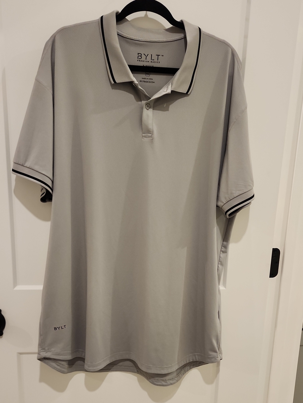 Men's Light Gray BYLT  Performance Polo